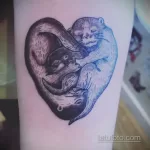Фото рисунка тату Выдра 24.07.2021 №207 - otter tattoo - tatufoto.com