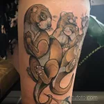 Фото рисунка тату Выдра 24.07.2021 №226 - otter tattoo - tatufoto.com