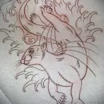 Фото рисунка тату Выдра 24.07.2021 №231 - otter tattoo - tatufoto.com