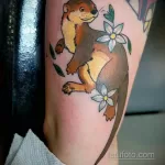 Фото рисунка тату Выдра 24.07.2021 №234 - otter tattoo - tatufoto.com