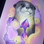 Фото рисунка тату Выдра 24.07.2021 №236 - otter tattoo - tatufoto.com