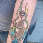 Фото рисунка тату Выдра 24.07.2021 №245 - otter tattoo - tatufoto.com