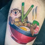 Фото рисунка тату Выдра 24.07.2021 №251 - otter tattoo - tatufoto.com