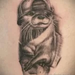 Фото рисунка тату Выдра 24.07.2021 №253 - otter tattoo - tatufoto.com