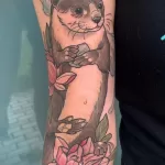 Фото рисунка тату Выдра 24.07.2021 №263 - otter tattoo - tatufoto.com