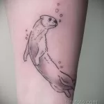 Фото рисунка тату Выдра 24.07.2021 №269 - otter tattoo - tatufoto.com