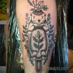 Фото рисунка тату Выдра 24.07.2021 №278 - otter tattoo - tatufoto.com