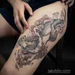 Фото рисунка тату Выдра 24.07.2021 №282 - otter tattoo - tatufoto.com