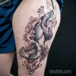 Фото рисунка тату Выдра 24.07.2021 №283 - otter tattoo - tatufoto.com