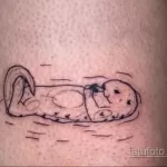 Фото рисунка тату Выдра 24.07.2021 №294 - otter tattoo - tatufoto.com