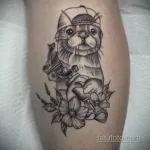 Фото рисунка тату Выдра 24.07.2021 №304 - otter tattoo - tatufoto.com
