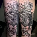 Фото рисунка тату Выдра 24.07.2021 №320 - otter tattoo - tatufoto.com