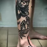 Фото рисунка тату Выдра 24.07.2021 №325 - otter tattoo - tatufoto.com
