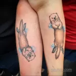 Фото рисунка тату Выдра 24.07.2021 №333 - otter tattoo - tatufoto.com