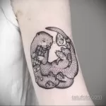 Фото рисунка тату Выдра 24.07.2021 №338 - otter tattoo - tatufoto.com
