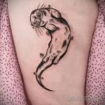 Фото рисунка тату Выдра 24.07.2021 №345 - otter tattoo - tatufoto.com