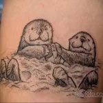 Фото рисунка тату Выдра 24.07.2021 №346 - otter tattoo - tatufoto.com