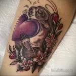Фото рисунка тату Выдра 24.07.2021 №349 - otter tattoo - tatufoto.com