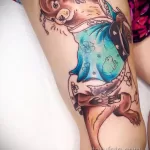 Фото рисунка тату Выдра 24.07.2021 №353 - otter tattoo - tatufoto.com