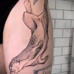 Фото рисунка тату Выдра 24.07.2021 №355 - otter tattoo - tatufoto.com