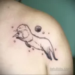 Фото рисунка тату Выдра 24.07.2021 №359 - otter tattoo - tatufoto.com