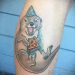 Фото рисунка тату Выдра 24.07.2021 №368 - otter tattoo - tatufoto.com