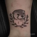 Фото рисунка тату Выдра 24.07.2021 №381 - otter tattoo - tatufoto.com
