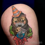 Фото рисунка тату Выдра 24.07.2021 №388 - otter tattoo - tatufoto.com