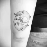 Фото рисунка тату Выдра 24.07.2021 №393 - otter tattoo - tatufoto.com