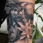Фото рисунка тату Выдра 24.07.2021 №399 - otter tattoo - tatufoto.com
