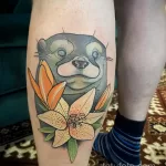 Фото рисунка тату Выдра 24.07.2021 №409 - otter tattoo - tatufoto.com