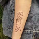 Фото рисунка тату Выдра 24.07.2021 №414 - otter tattoo - tatufoto.com