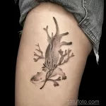 Фото рисунка тату Выдра 24.07.2021 №419 - otter tattoo - tatufoto.com