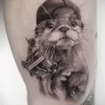 Фото рисунка тату Выдра 24.07.2021 №433 - otter tattoo - tatufoto.com