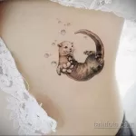 Фото рисунка тату Выдра 24.07.2021 №443 - otter tattoo - tatufoto.com