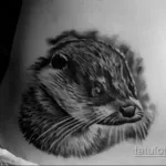 Фото рисунка тату Выдра 24.07.2021 №448 - otter tattoo - tatufoto.com