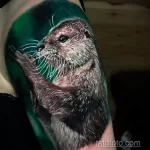 Фото рисунка тату Выдра 24.07.2021 №449 - otter tattoo - tatufoto.com