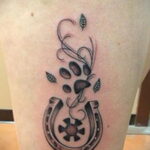 Фото рисунока тату с подковой 22.07.2021 №015 - drawing tattoo horseshoe - tatufoto.com