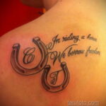 Фото рисунока тату с подковой 22.07.2021 №051 - drawing tattoo horseshoe - tatufoto.com