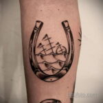 Фото рисунока тату с подковой 22.07.2021 №233 - drawing tattoo horseshoe - tatufoto.com