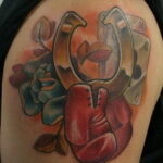Фото рисунока тату с подковой 22.07.2021 №235 - drawing tattoo horseshoe - tatufoto.com