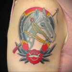 Фото рисунока тату с подковой 22.07.2021 №294 - drawing tattoo horseshoe - tatufoto.com