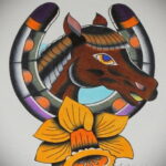 Фото рисунока тату с подковой 22.07.2021 №350 - drawing tattoo horseshoe - tatufoto.com