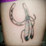 Фото рисунока тату с подковой 22.07.2021 №373 - drawing tattoo horseshoe - tatufoto.com