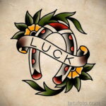 Фото рисунока тату с подковой 22.07.2021 №470 - drawing tattoo horseshoe - tatufoto.com