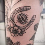 Фото рисунока тату с подковой 22.07.2021 №484 - drawing tattoo horseshoe - tatufoto.com