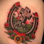 Фото рисунока тату с подковой 22.07.2021 №569 - drawing tattoo horseshoe - tatufoto.com
