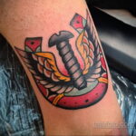 Фото рисунока тату с подковой 22.07.2021 №604 - drawing tattoo horseshoe - tatufoto.com