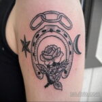 Фото рисунока тату с подковой 22.07.2021 №631 - drawing tattoo horseshoe - tatufoto.com