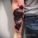 Фото тату астронавт 17.07.2021 №214 - astronaut tattoo - tatufoto.com